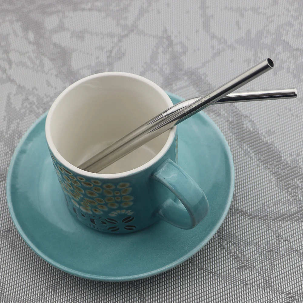 Набор трубочек для напитков многоразовых из нержавеющей стали 304 20/30 унций 5