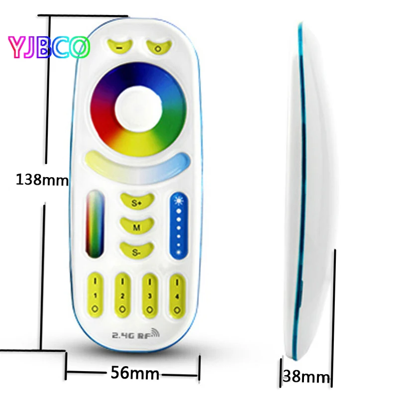 4 зоны RGB + CCT 2 GHz пульт дистанционного управления в 1 полный сенсорный 4-зоны группа