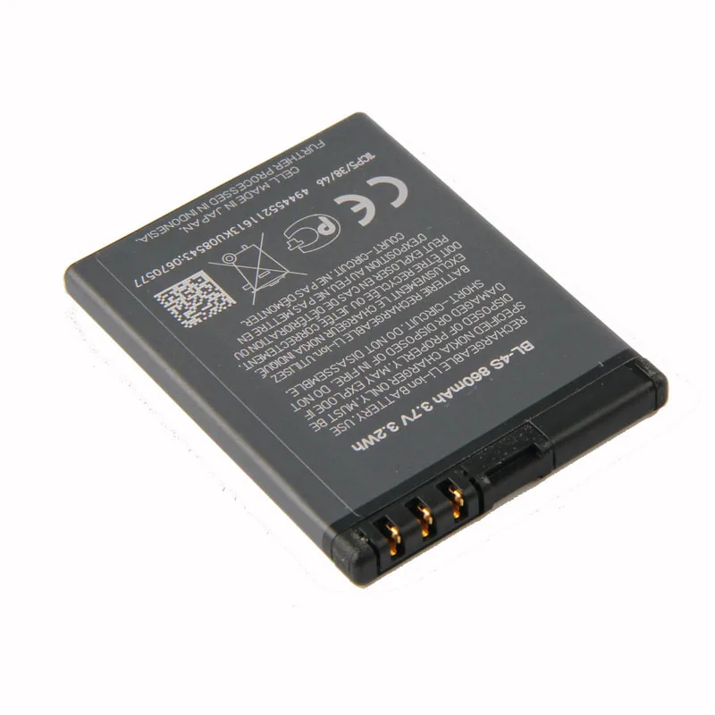 Оригинальный BL-4S аккумулятор телефона для Nokia 2680s 3600s 3602S 3710f 3711 6202c 6208c 7610c 7610s 7020 7100s |
