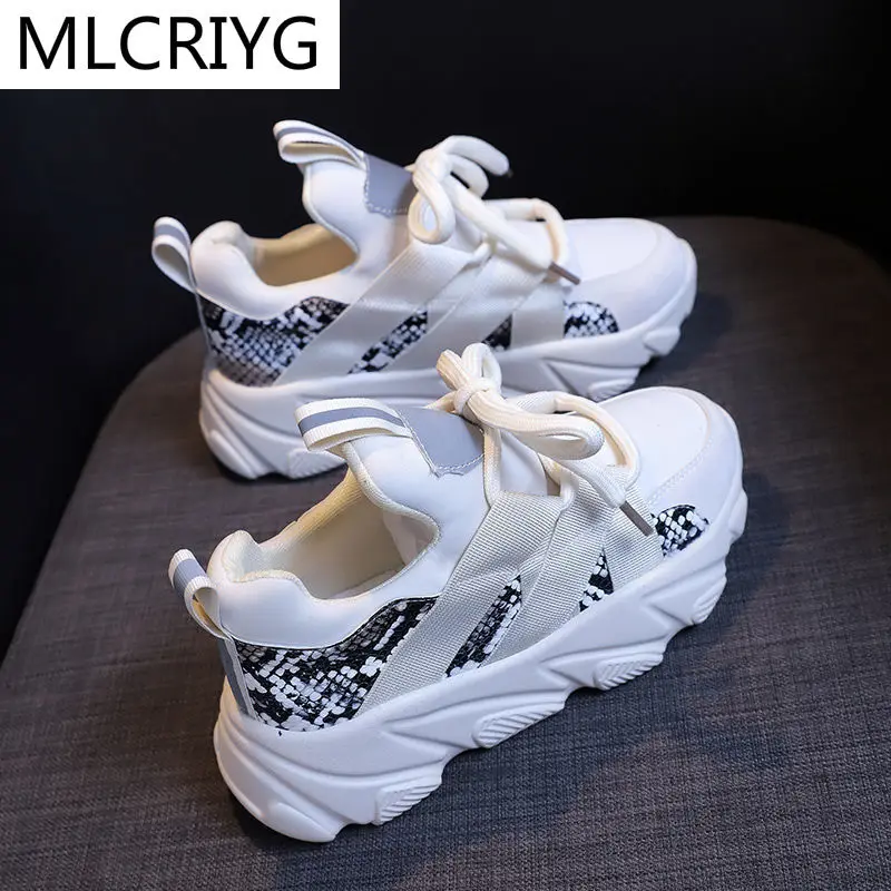 

2021 New Women Flat Shoes Women's Casual Sneakers Mesh Dad Shoes Sneakers Thick-soled Slip Women's Comfortable Vulcanized Shoes