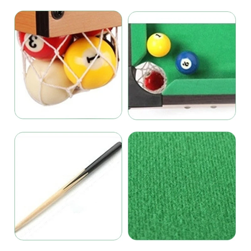 

Mini Tabletop Game Set Parent Child Interactive Table Game Children Billiard Toy Travel & Office Desk Games Home