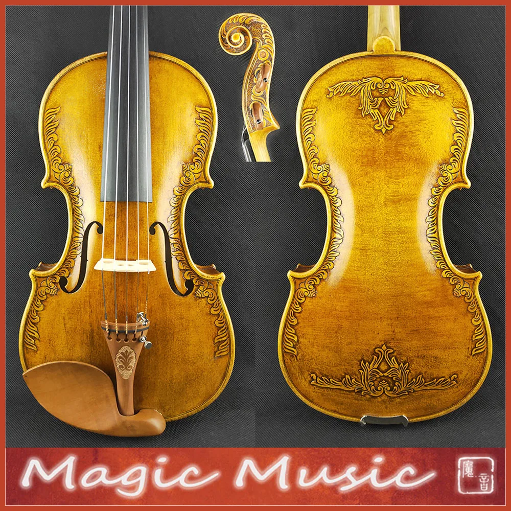 5-строка Strad Королевский Fleur de Лис &quotскрипки Размеры 4/4 концерта с красивыми