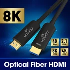 Кабель MOSHOU HDMI 2,1, кабель Ultra-HD (UHD) 8K, 120 ГГц, 48 Гбит, с аудио и Ethernet, кабель HDMI HDR 4:4:4 без потерь