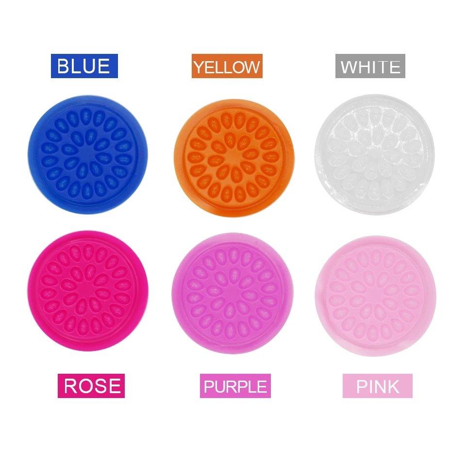 

Eyelash Extension Glue Holder Plastic Flower Eyelash Glue Holder Sticker Gasket Pads Adhesive Pallet False Eyelash Makeup Tools