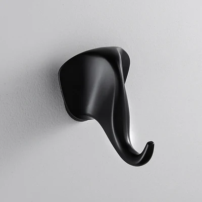 elephant Head Твердая лошадиная голова антилопы Крючки для пальто настенный крючок для полотенец Золотой/черный окрашенный крючок для одежды аксессуары для ванной комнаты - Цвет: elephant Head