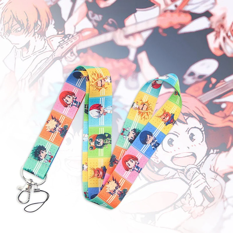 

Anime My Hero Academia Key Lanyard Cosplay Badge ID Cards Holders Neck Straps Phone Neck Hanging Hand Rope Bag Hanging Accessory