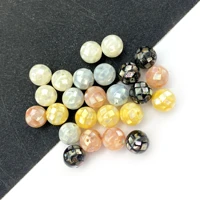 2pcsbag natural sea shell beads yellow shell jewelry small section diy charm making necklace earrings accessories women gifts