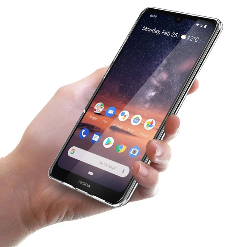 2019 Прозрачные Мягкие силиконовые ТПУ чехлы для Nokia 3 2 3V задняя крышка телефона