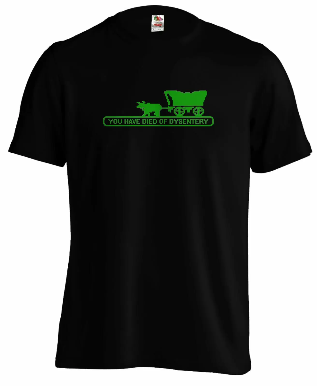 Орегон Trail вы умерли от дизентри Классическая игра футболка|Мужские футболки| |