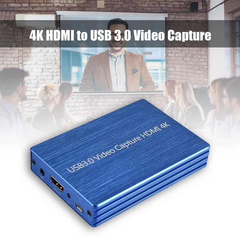 4K HDMI to USB 3.0 Video Capture Card +Type-C Usb3.0 Converter for Pro(Blue) | Компьютеры и офис