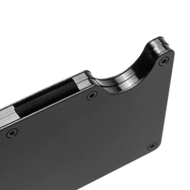 

Men Carbon Fiber Credit Card Holder RFID Non-scan Metal Wallet Purse Male Business Card Holder Carteira Masculina Billetera