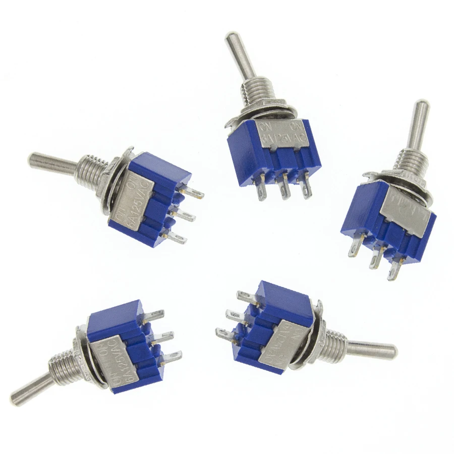 10 шт. миниатюрные переключатели SPDT ON 6A 125 В переменного тока|mini mini|mini toggle switchmini switch