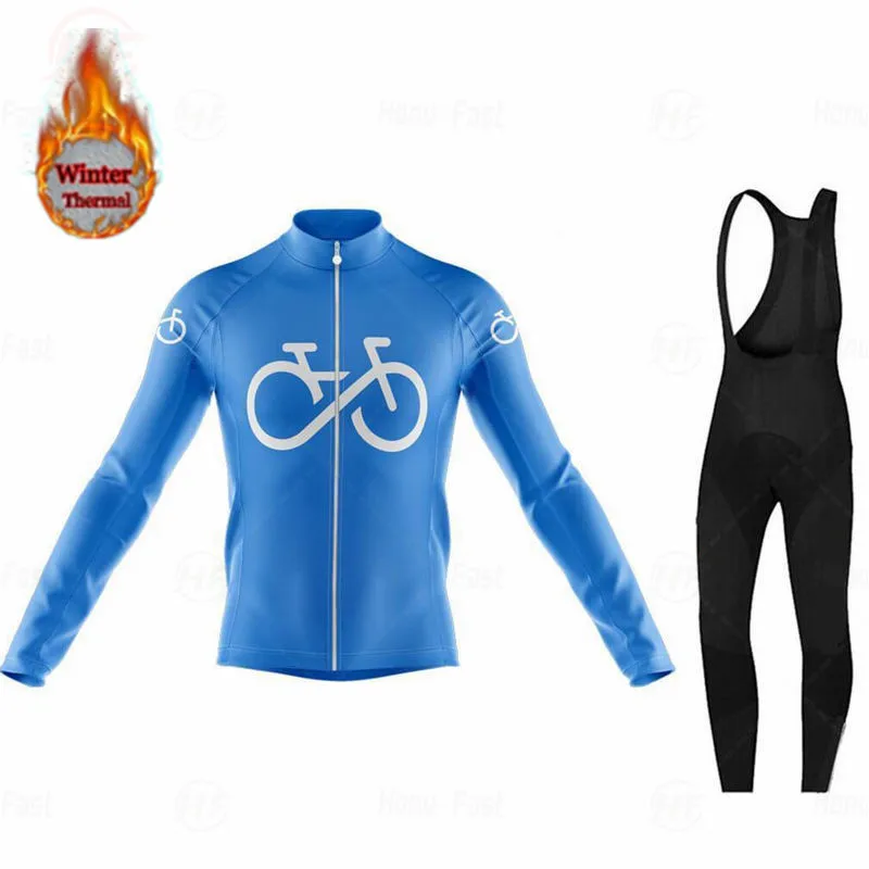 Зимняя одежда для велоспорта Go Pro 2021 Мужская трикотажная с длинным рукавом