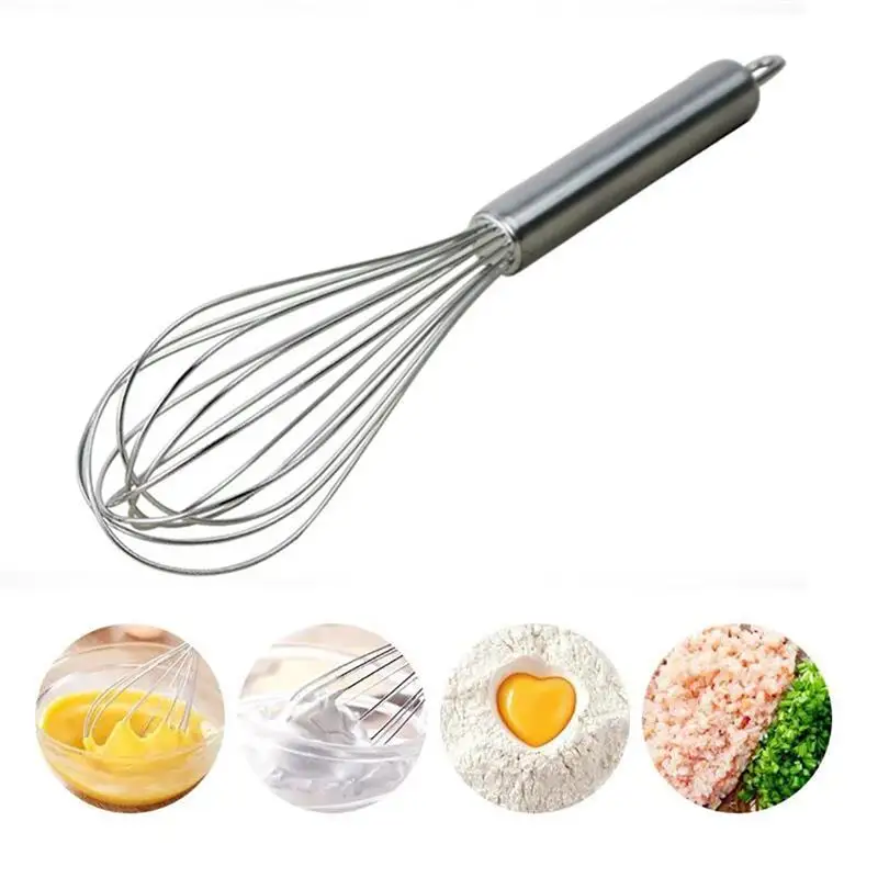 

Stainless Steel Milk Cream Butter Whisk Mixer Utensils Kitchen Tools Balloon Egg Beater Manual Egg Whisk Kitchen Accessories