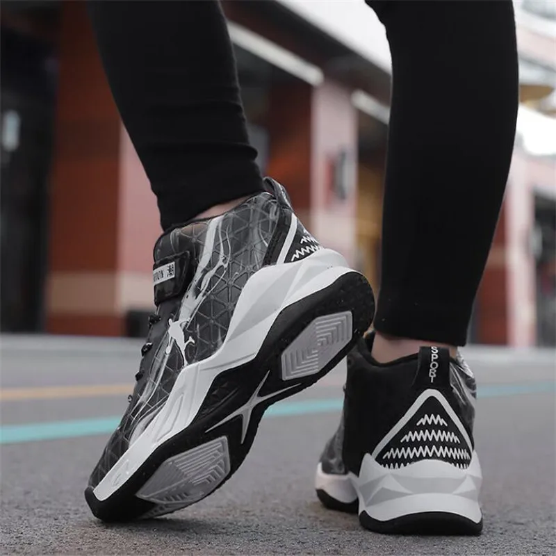 

New Boys Men Basketball Shoes High Top Kids Sneakers Casual Children Shoes Outdoor Big Child Sport Shoes Basket Enfant Chaussure