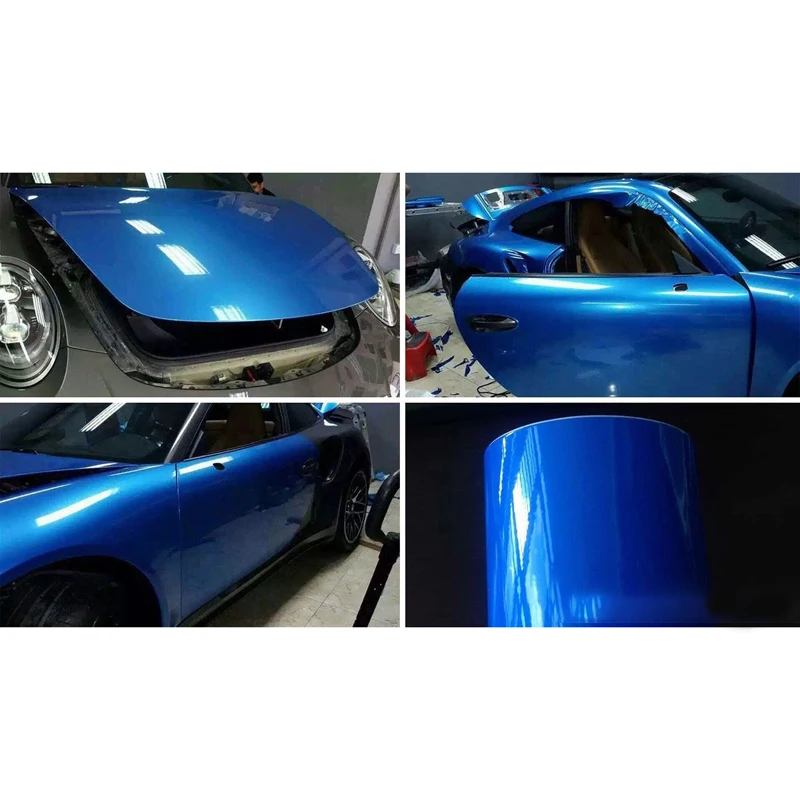 

Blue Car sticker 30*150CM Protective Super glossy UV resistant Waterproof