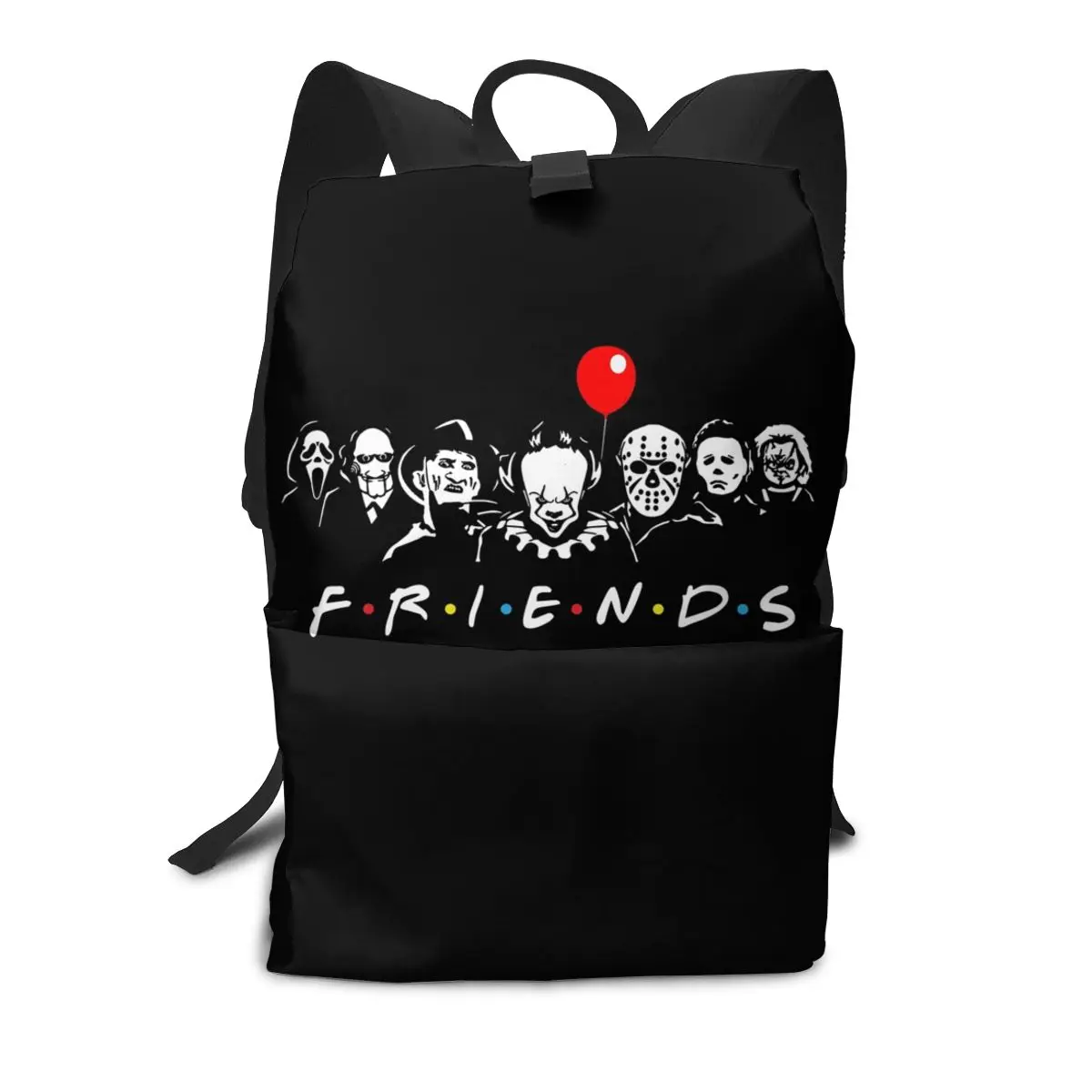 

Ужас Фильм Хэллоуин рюкзаки для друзей персонажи жуткий узор красивый полиэстер рюкзак университетские Молодежные сумки