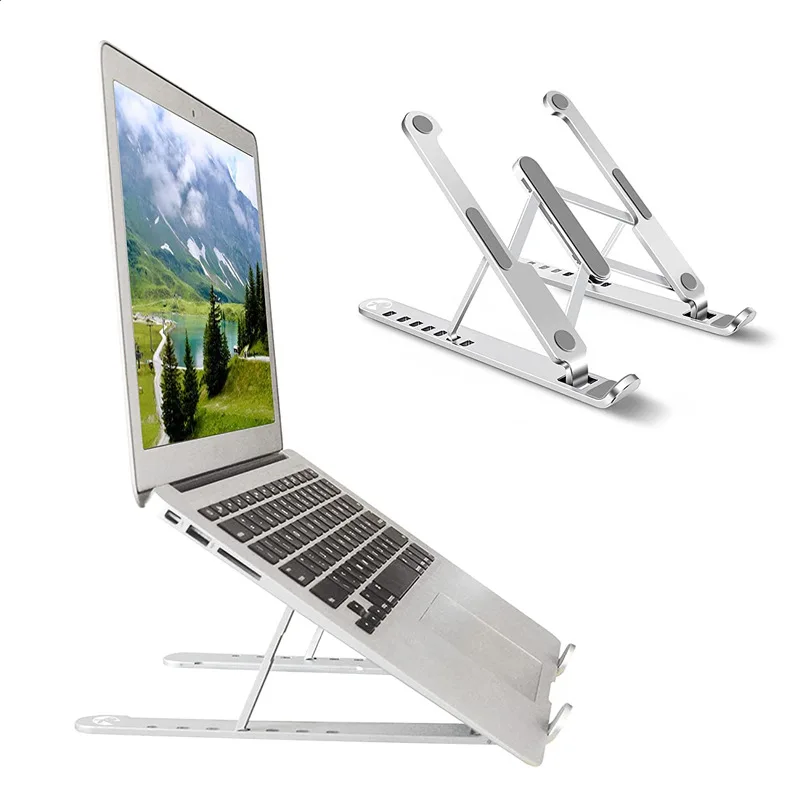 

Рассеиватель тепла из алюминиевого сплава, складной кронштейн для Macbook Air/Pro, планшетного ПК, ноутбука, нескользящий держатель, многофункцио...
