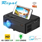 Мини-проектор Rigal RD813, светодиодный, WiFi, Мультиэкран, синхронизация смартфонов, 3D проектор для домашнего кинотеатра Full HD 1080P