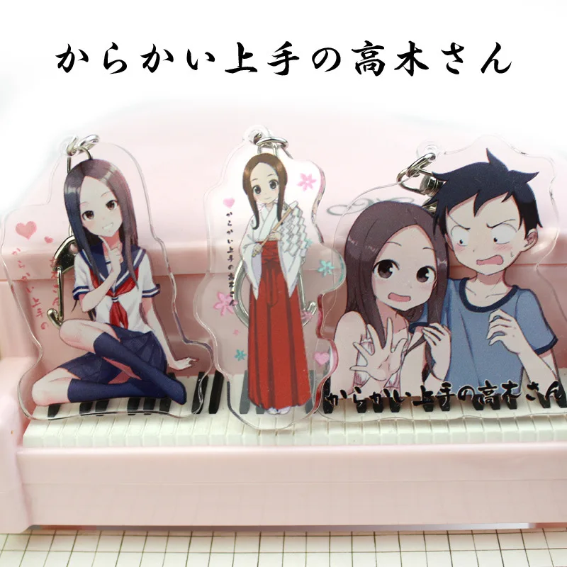 Аниме Teasing Master Takagi-san Takagi Nishikata акриловые двойные брелки