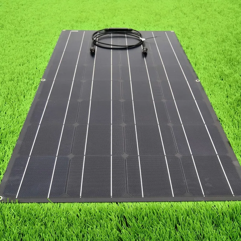 

ETFE Flexible Solar Panel 100W 200W Monocrystalline Solar Cell 125mm*125mm 12V 24V Battery System Kit