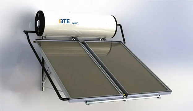 

flat panel solar water heater for family