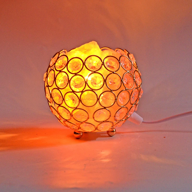 1 шт. Гималайская соляная лампа диммер Настольный переключатель теплый белый