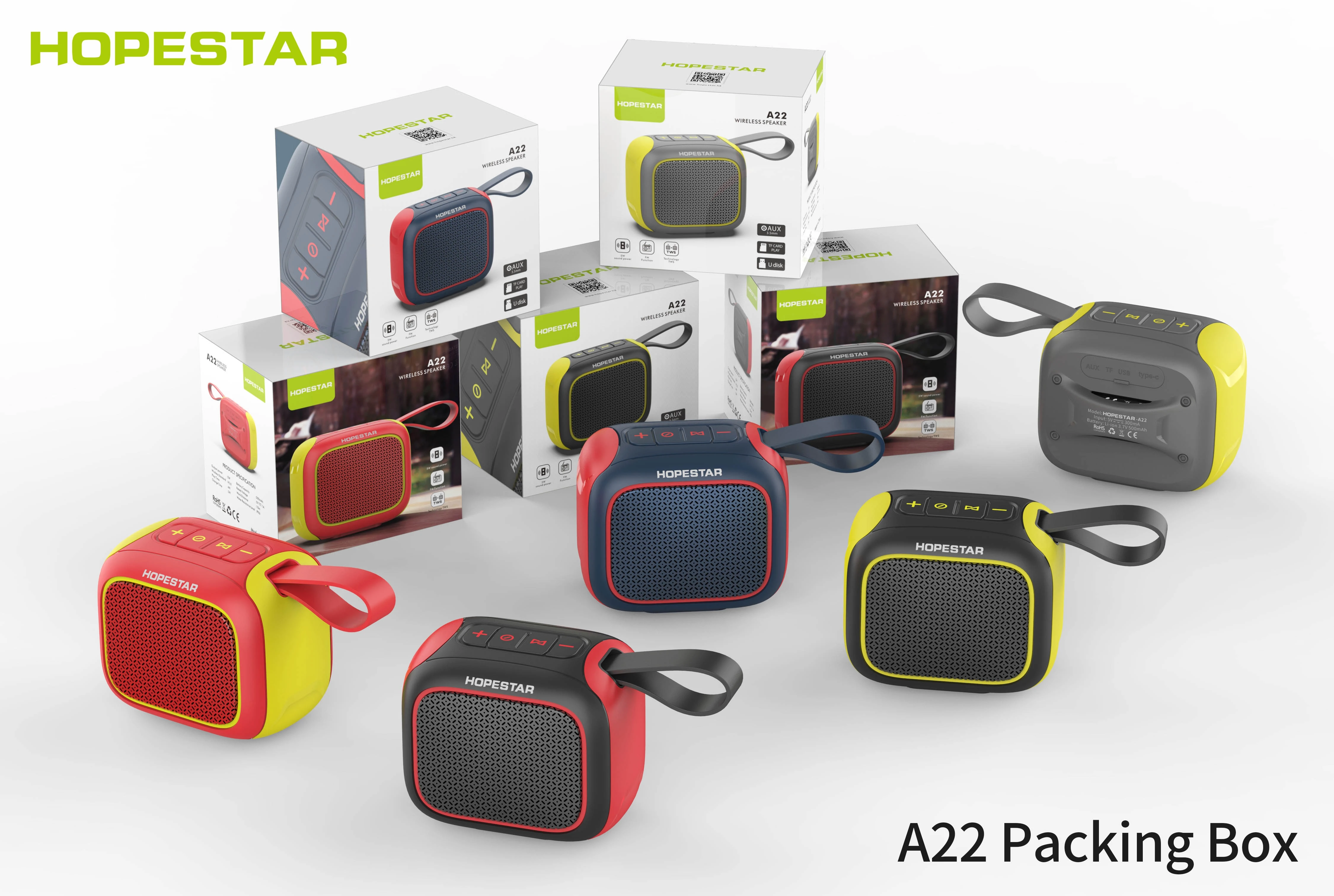 Портативная bluetooth Колонка HOPESTAR MINIT5 A22 уличная стерео музыкальная колонка с
