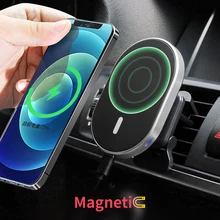 Magnetic Car Wireless Charger 15W Phone Car Holder Air Vents for Iphone 12 Mini Pro Max Fast Charging Magnet Charger Wireless