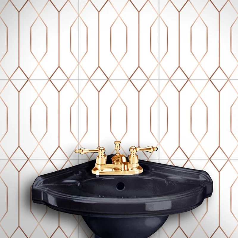

Waterproof Marble Self-Adhesive wallpaper PVC Tile stickers Home Decor Kitchen Bathroom Toilet Decoration TV Sofa Wall Art Mural
