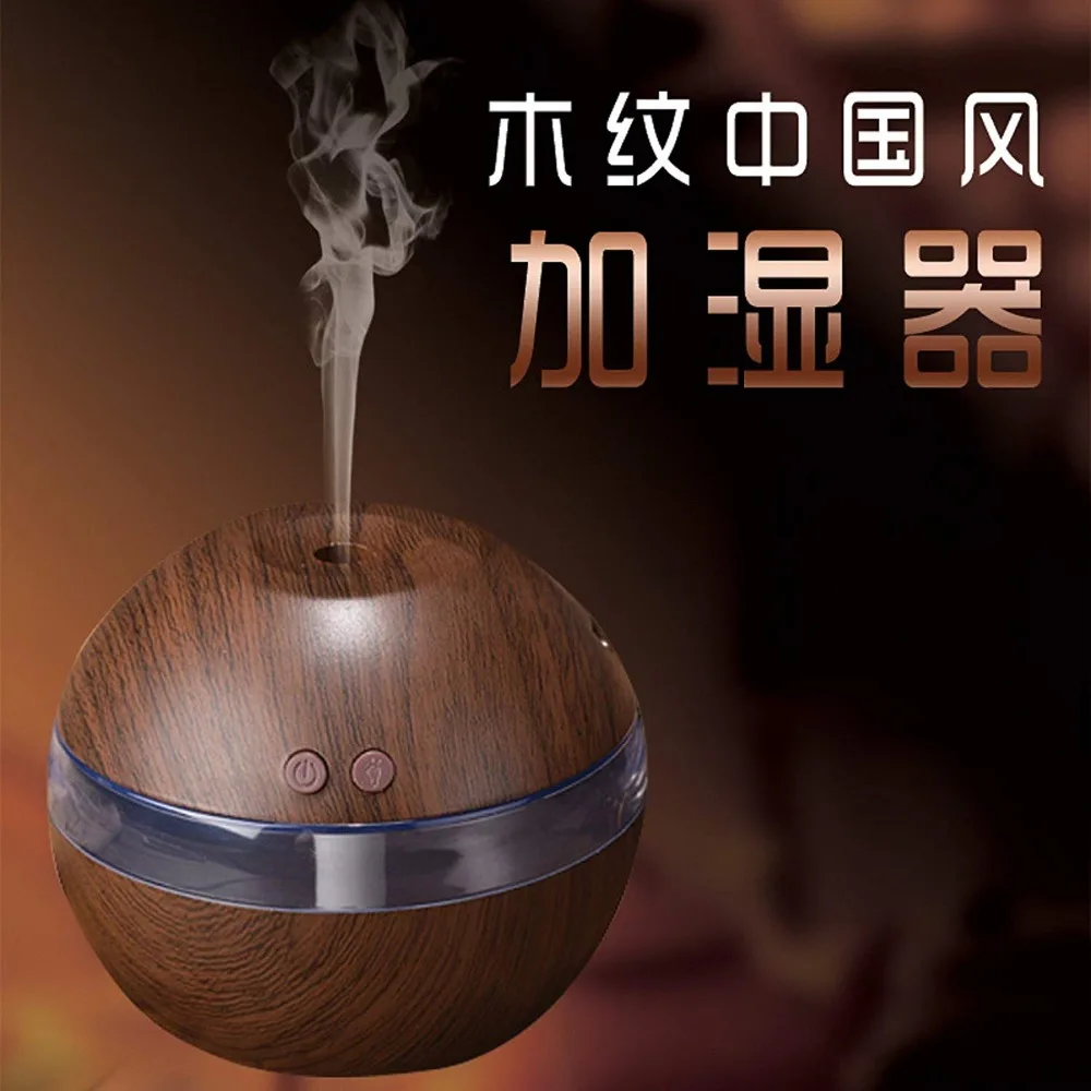 Wood Wooden Humidifier USB Ultrasonic LED Car /Home Aroma Diffuser Essential Oil Aromatherapy mist maker | Бытовая техника