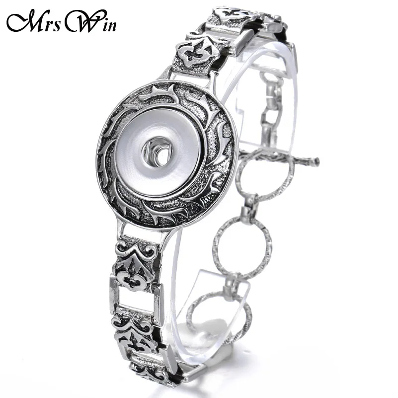 Новинка 18 мм браслет с кнопками браслеты 15 видов конструкций античный 3