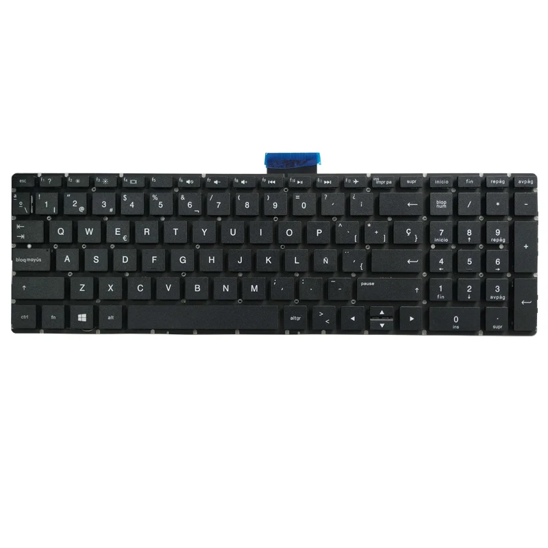 Испанская клавиатура для ноутбука HP Pavilion 15 BW BS 250 G6 255 256 с серой упором рук верхняя