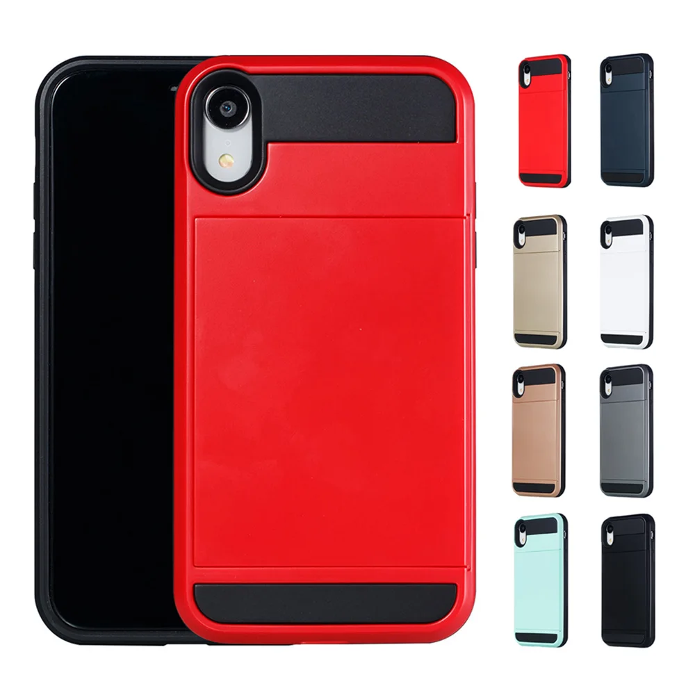 Чехол KISS броня скользящая карта противоударный чехол для телефона iPhone 11 Pro Max XS MAX