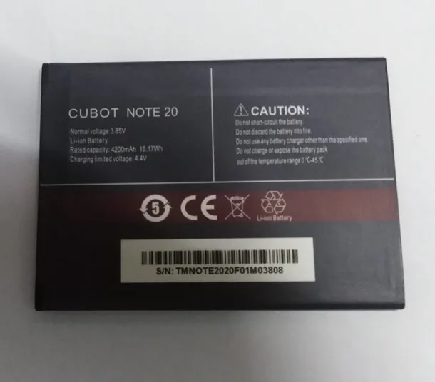 Оригинальный аккумулятор для телефона cubot note 20 4200 мАч 3 85 В Cubot Note /note pro четыре