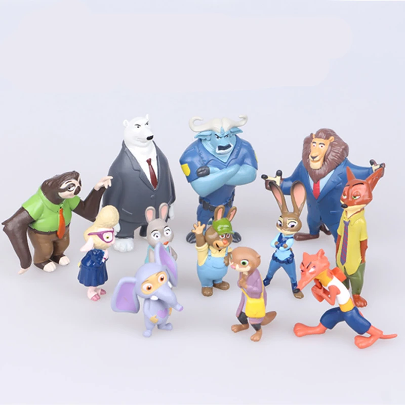 Игрушечная экшн фигурка Disney Pixar Zootopia zooповрис косплей Ник вильд Джуди хопс лиса