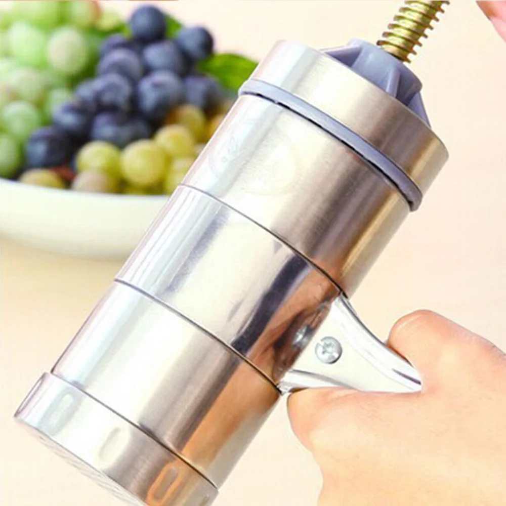 

Stainless Steel Manual Noodles Press Machine Cookware Making Spaghetti Kitchen Tools Pasta Maker with 5 Noodle Mould