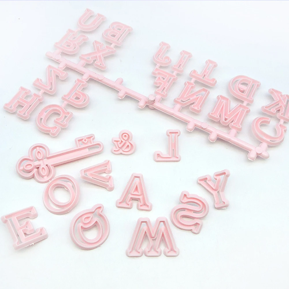 DIY 10/28 шт. Алфавит с буквенным номером Пластиковая форма для выпечки кухонный