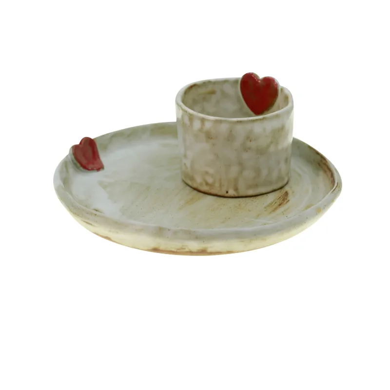 

Japanese Ceramic Tea Cup Set Environmentally Friendly Cute Coffee Cup Set Creative Reusable Crockery Kubek Drinkware EB50BD