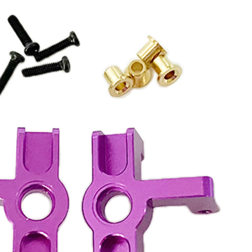 

Metal Upgrade Front Hub Carrier Kits fit for WLtoys 1/12 124019 RC Buggy Off-Road Crawler Climbing Car Parts Purple