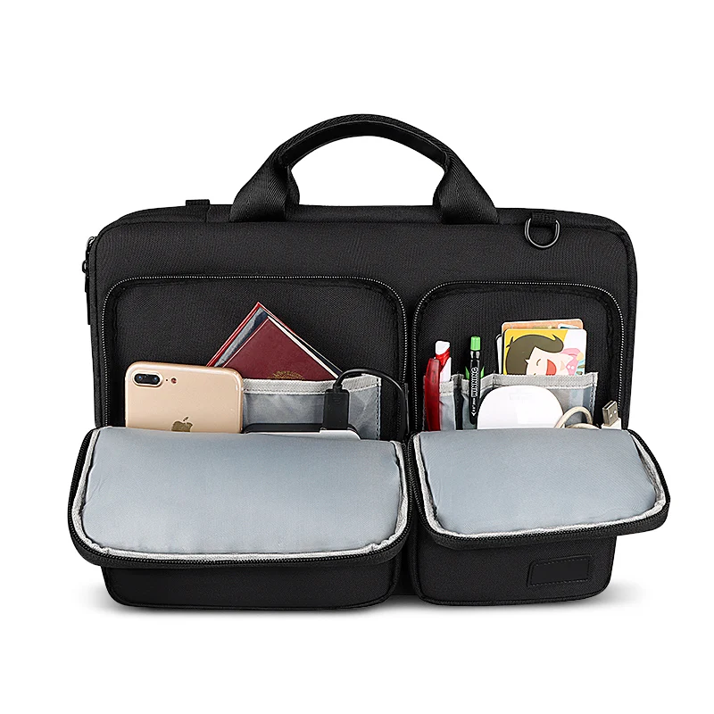 Barato Bolsa Impermeable Para Laptop 13,3 14 15,6 16 Pulgadas Notebook Funda Para Hombro Para Macbook Air Pro Manga Bolso Mujeres Hombres Maletín