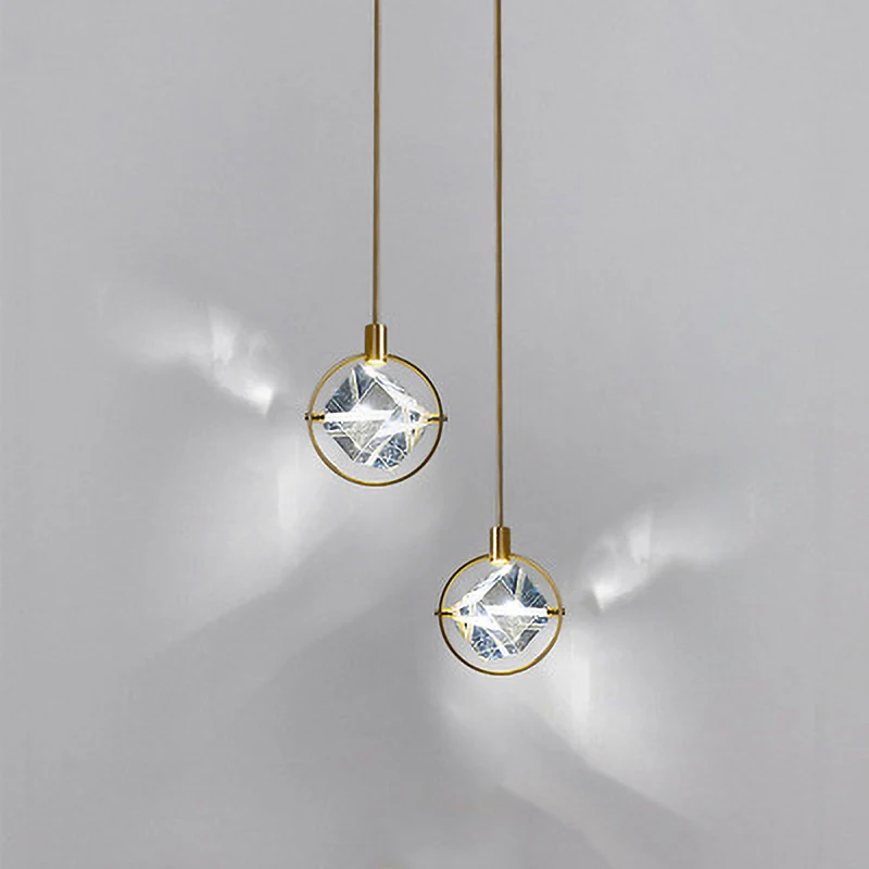 Koop 2020 Nieuwe Diamanten Kristallen Hanger Lampen Slaapkamer Nachtkastje Decoratie Verlichting Luxe Stijl Bar Gangpad Led Dining Opknoping Lichten