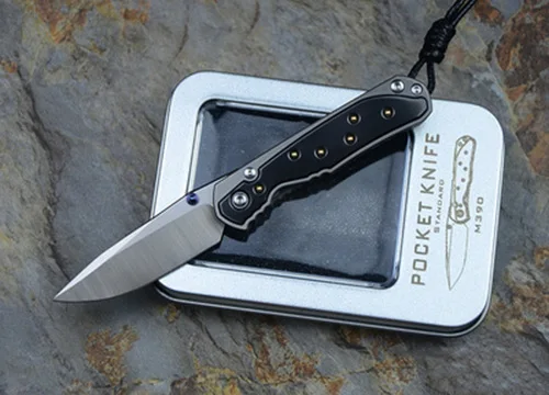 Zirconium version A Kevin John small sebenza 21 folding knife M390 blade TC4 Titanium handle outdoor camping hunting pocket fruit Knives EDC tools - Цвет: Zirconium version A