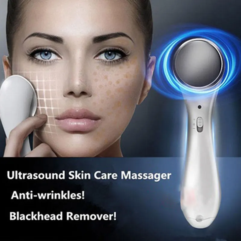 Ультразвуковой массажер для ухода за кожей лица против морщин удаление черных
