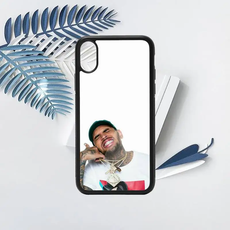 

chris brown American male singer Phone Case PC for iPhone 11 12 pro XS MAX 8 7 6 6S Plus X 5S SE 2020 XR