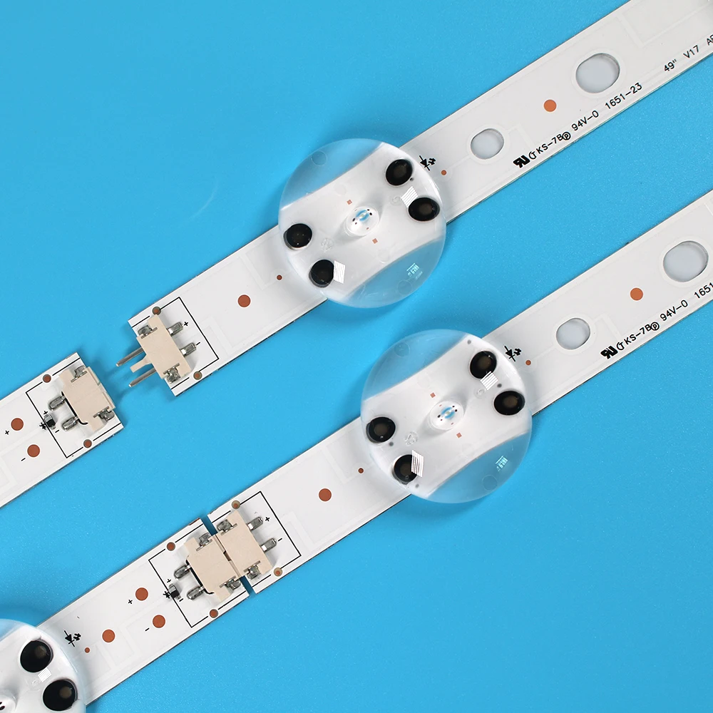 New Kit 4 PCS LED strip For LG 49UV340C 49UJ6565 49UJ670V 49 V17 ART3 2862 2863 6916L-2862A 6916L-2863A V1749L1 | Компьютеры и офис