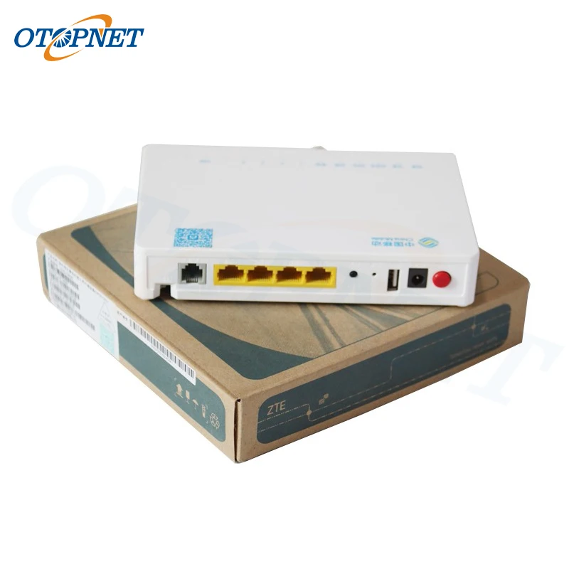 

F663N FTTH GPON ONU с 3FE + 1GE + 1Tel + USB + Wifi английская прошивка маршрутизатор с питанием и коробкой