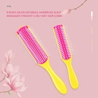 Расческа для волос, 9 рядов, расческа для волос, расческа для волос с крысиным хвостом, расческа для укладки волос, прямые вьющиеся мокрые волосы для женщин