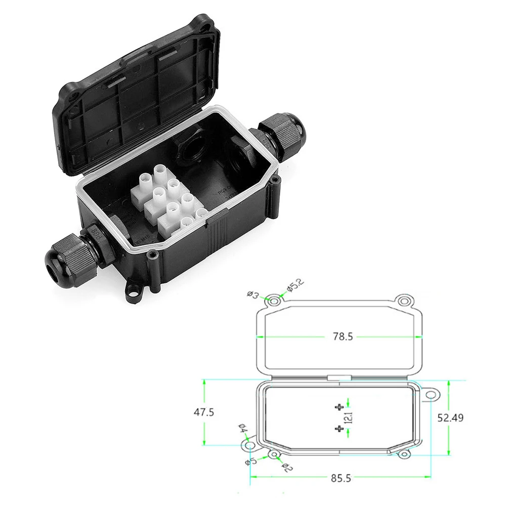 2-сторонние водонепроницаемые соединительные коннекторы для защиты подземных