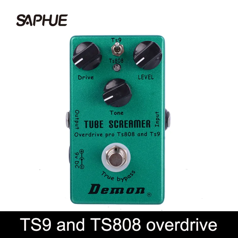 

TS9 and TS808 Two Modes Tube Screamer 2 in 1 Overdrive Guitar Effect Pedal Overdrive